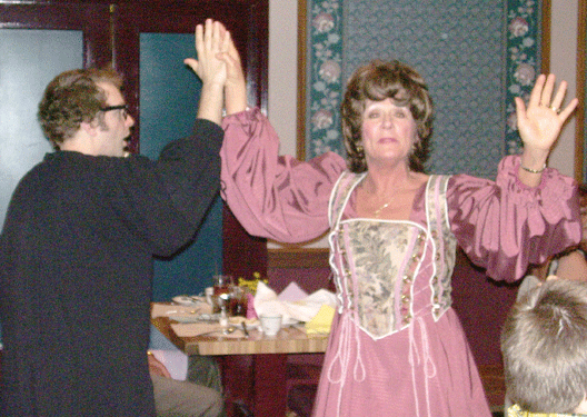 Ryan Sears as Allen Woodley danes
with Arlene Merryman as Delilah LaDiva