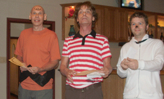 Bert Furioli, Butch Maxwell anf Ryan Sears awarding winners' prizes