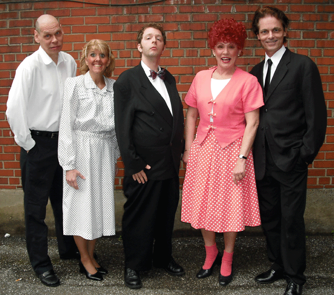 Fred Hurtz (Bert Furioli), Ethel Hurtz (Cheryl Saseen), Orton Welles (Ryan Sears), Lucy Retardo (Arlene Merryman) and Ricky Retardo (Butch Maxwell).