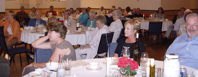 Audience watches the show