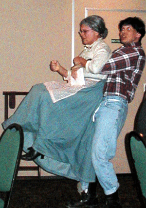 Bert Furioli as Jethro Bovine
and Arlene Merryman as Grammy