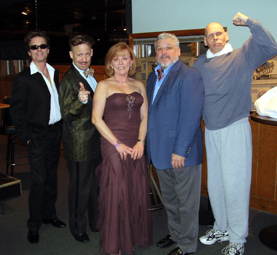 Original cast - Butch Maxwell as Johnny Rival, Michael Moran as Newt Diamond, Arlene Merryman as Misty Storm, Gino Angelo as Sid Geaser and Bert Furioli as Claude Hammer