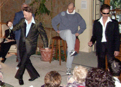 Micahel Moran as Newt Diamond,
Bert Furioli as Claude Hammer, and Butch Maxwell as Johnny Rival