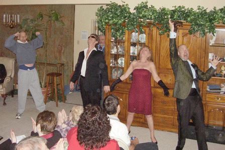 Bert Furioli as Claude Hammer, Butch Maxwell as Johnny Rival, 
Arlene Merryman as Misty Storm and Michael Moran as Newt Diamond