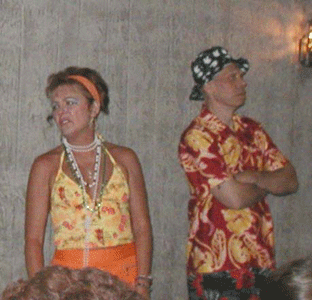 Arlene Merryman as Mitzi Small and Bert Furioli as Rocky Rhodes