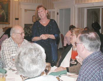 Arlene Merryman as Mrs. Norton-Sweeney-Todd mingles